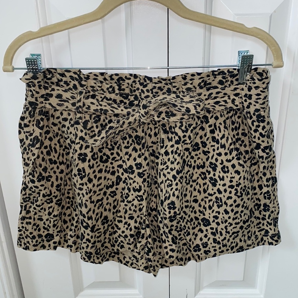 Cheetah Print Flowy Shorts